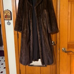 Vintage Brown full length mink coat